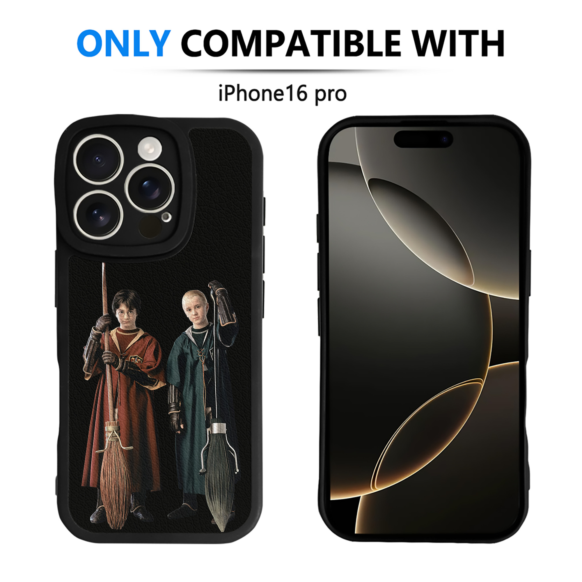 （画像用） Harry Potter ハリー・ポッターシリーズ 【iPhone 16シリーズ対応】シリコンスマホケース（レザー調） 材質：シリコン